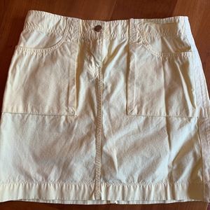 J. Crew Chino Skirt, Yellow, Size 4